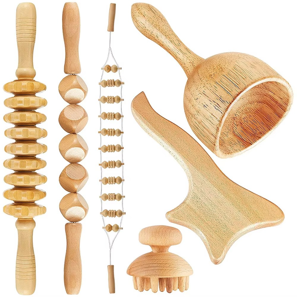 Shiva™ 6-in-1 Wooden Body Sculpt Massage Set