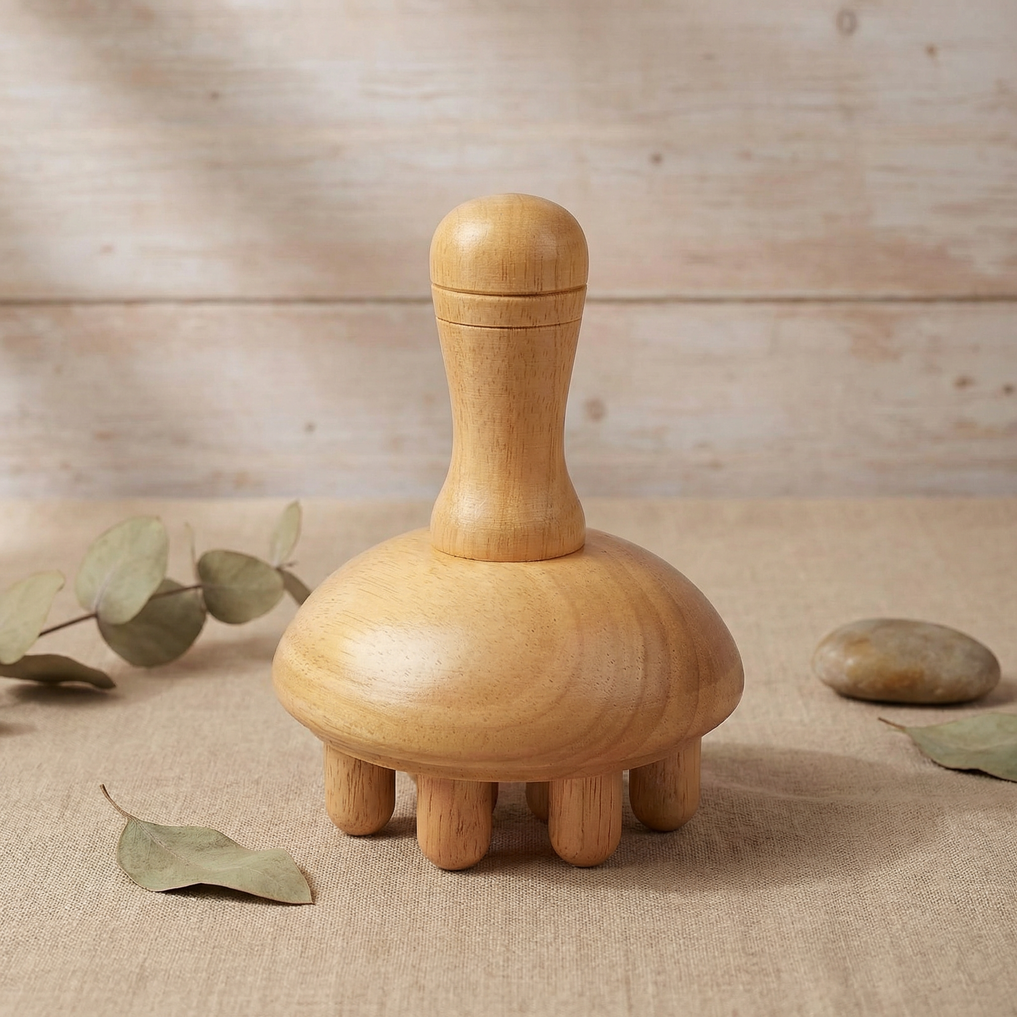 Shiva™ Wooden Mushroom Massage Tool