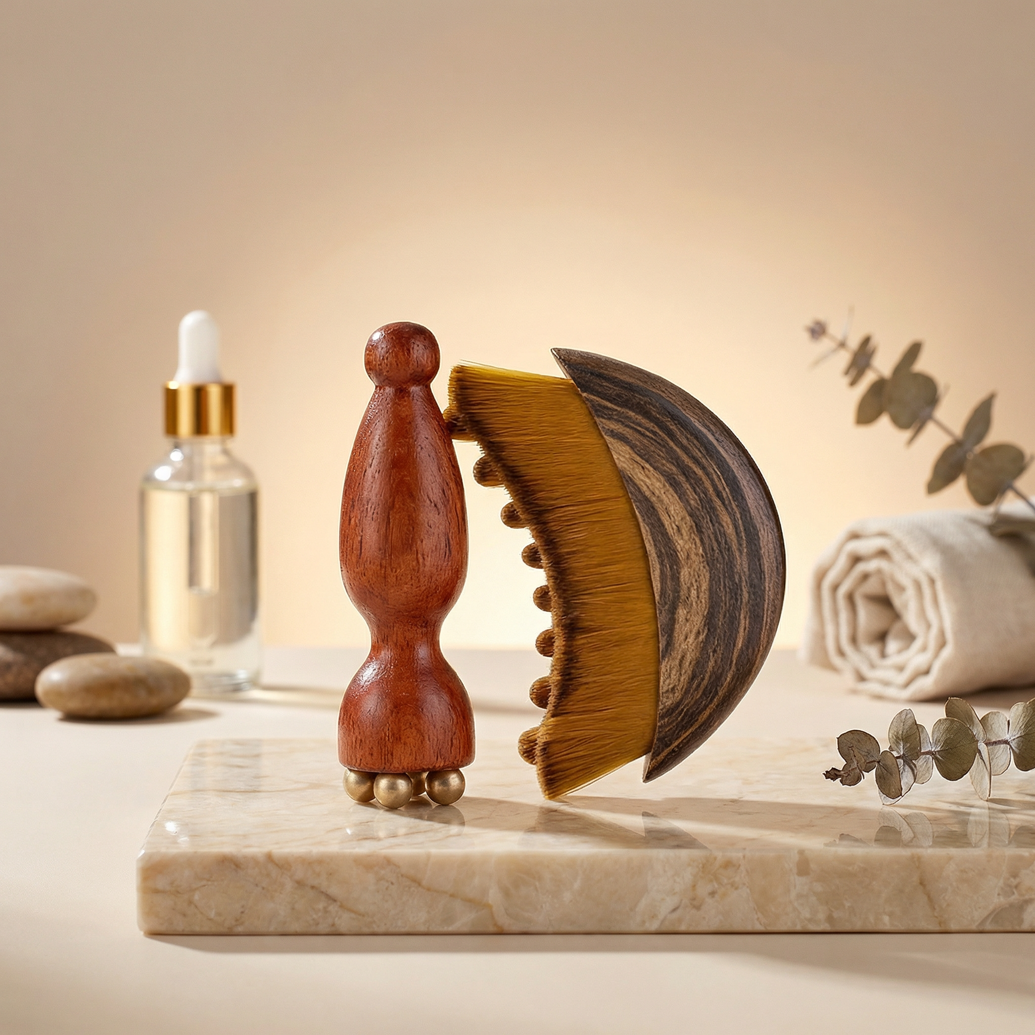 Shiva™ Lymphatic Facial Brush & Eye Massage Stick Set