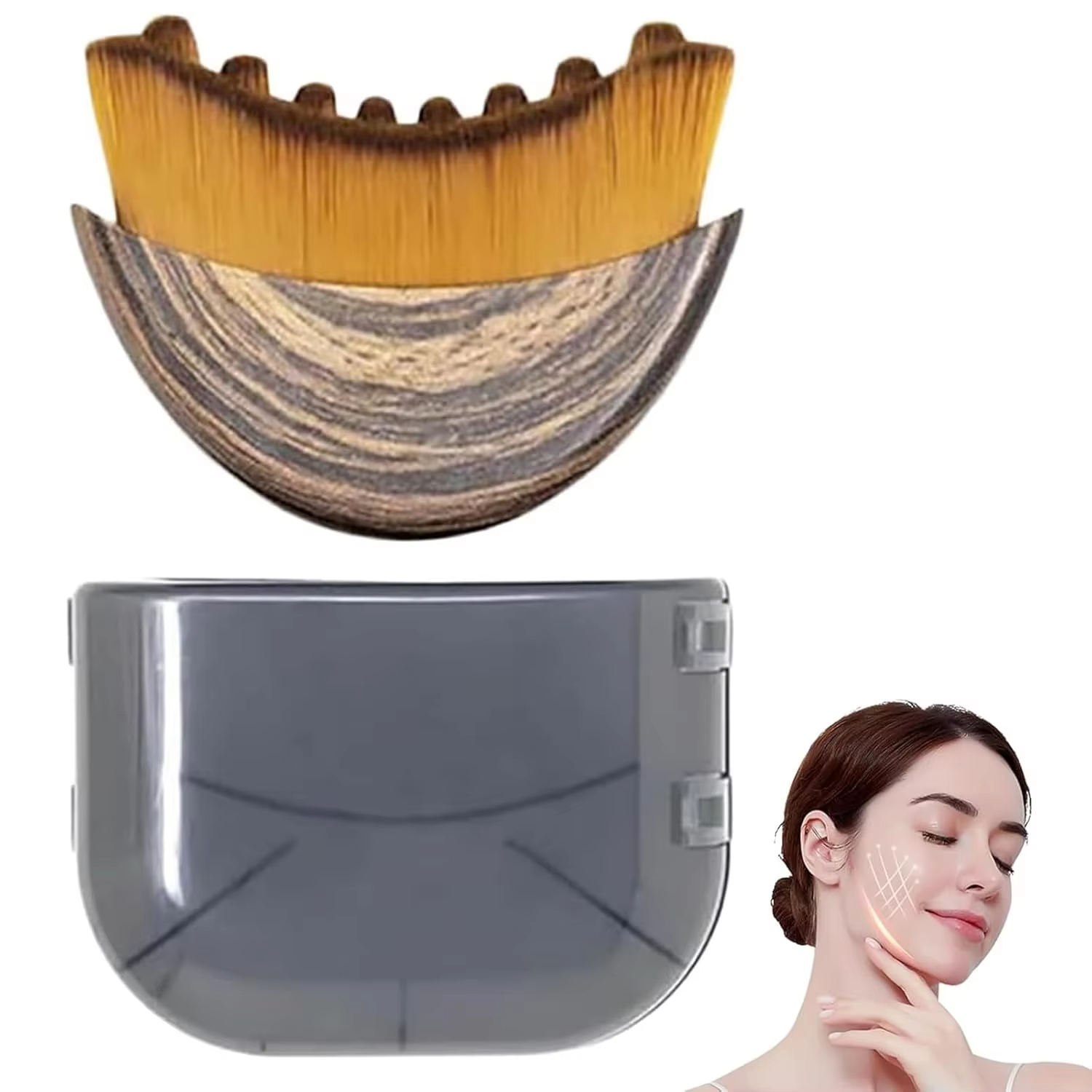 Shiva™ Lymphatic Facial Brush & Eye Massage Stick Set