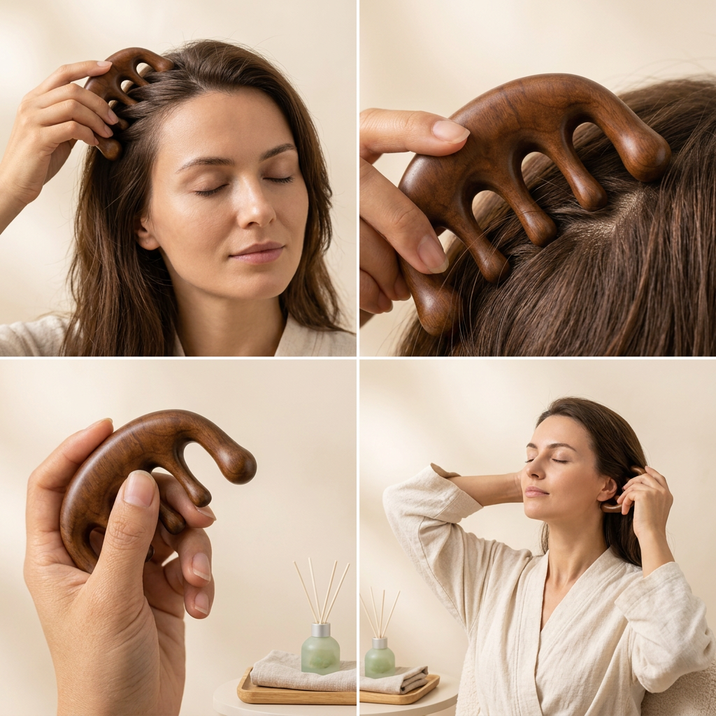 Shiva Wooden Therapy Scalp Massage Comb