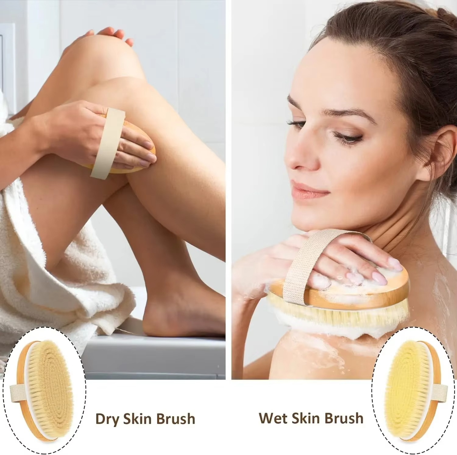 Shiva™ Wooden Body Brush for Bath & Shower