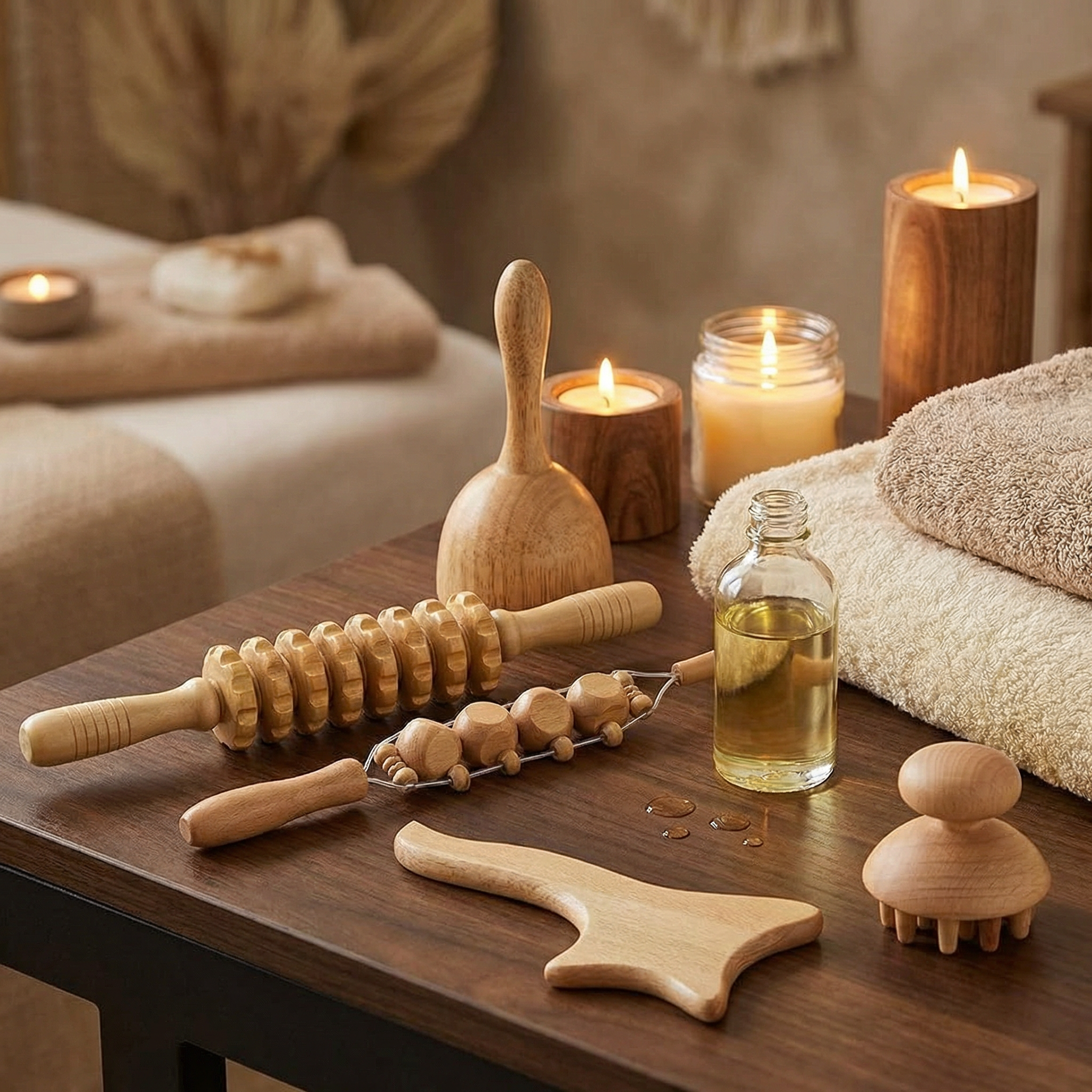 Shiva™ 6-in-1 Wooden Body Sculpt Massage Set 