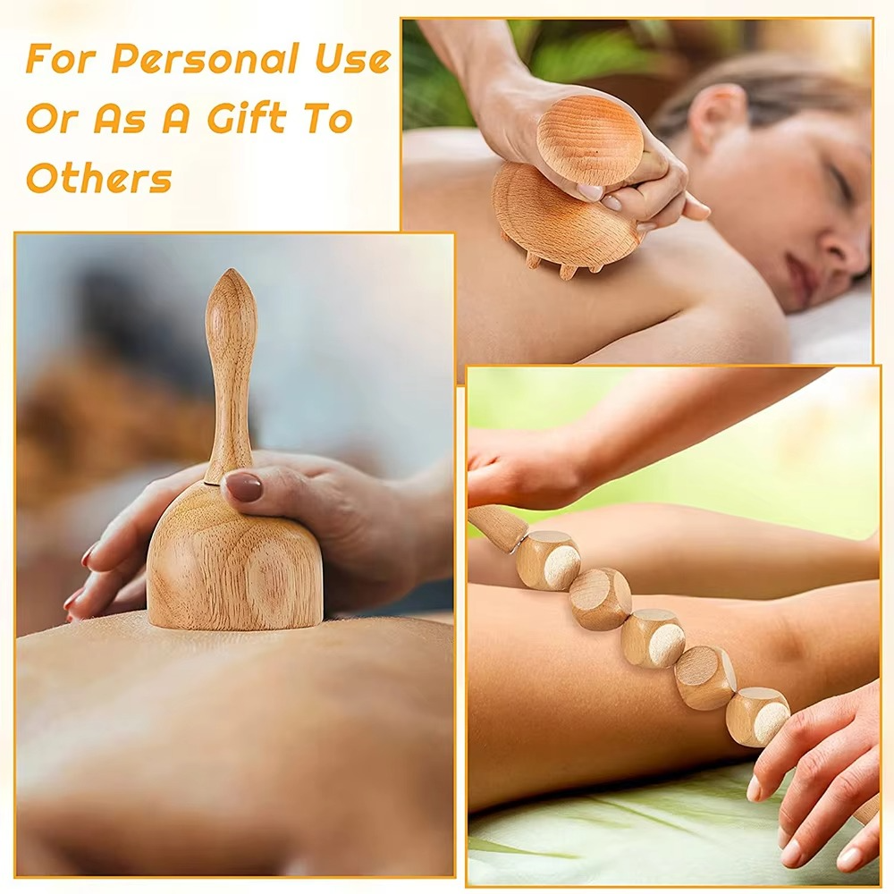 Shiva™ 6-in-1 Wooden Body Sculpt Massage Set 