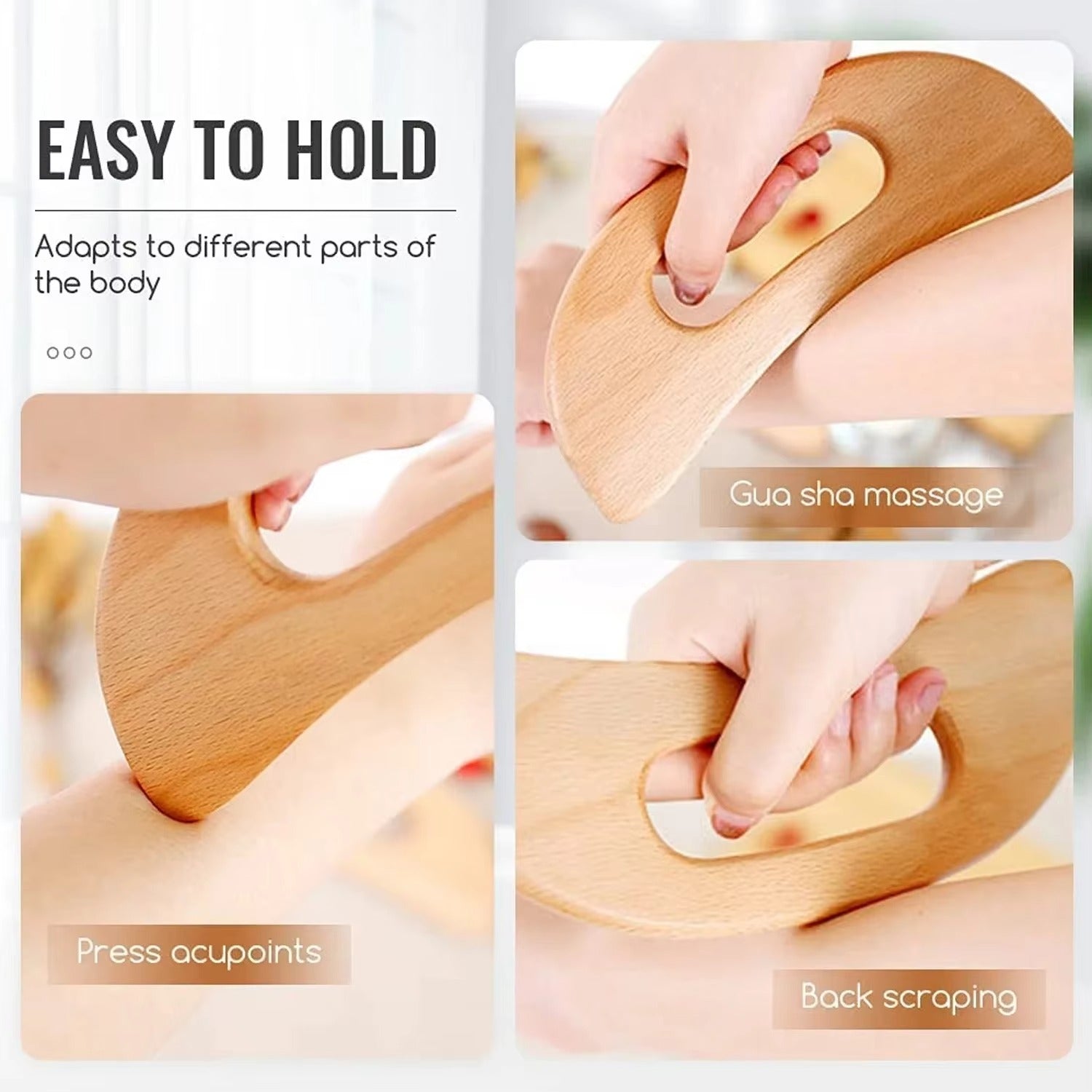 Shiva™ Wooden Gua Sha Body Massage Tool