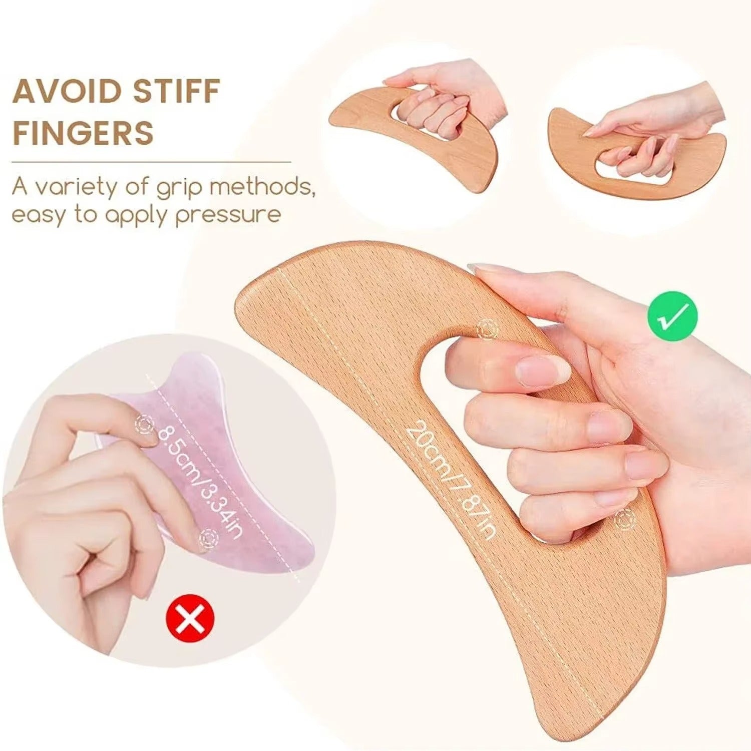 Shiva™ Wooden Gua Sha Body Massage Tool
