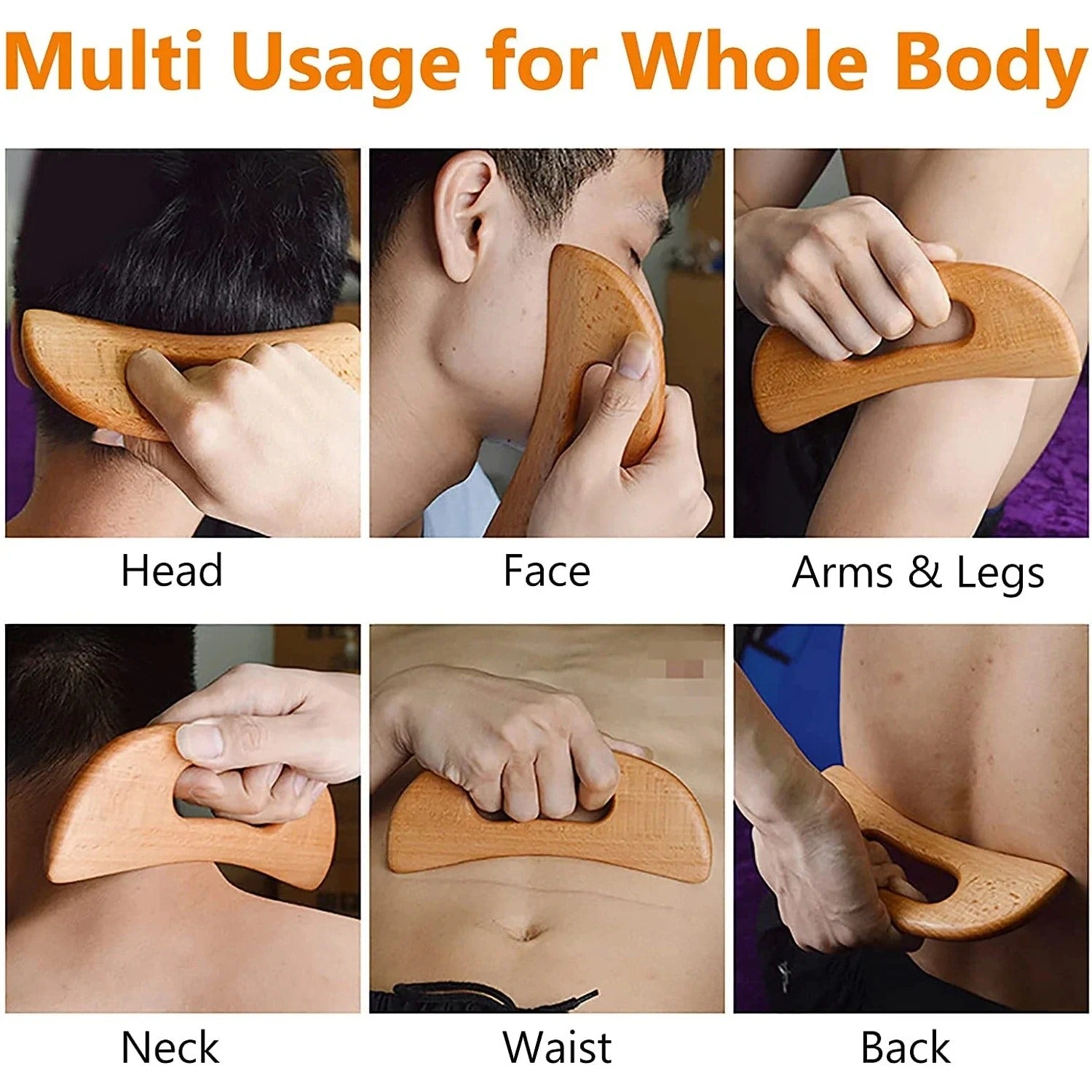Shiva™ Wooden Gua Sha Body Massage Tool