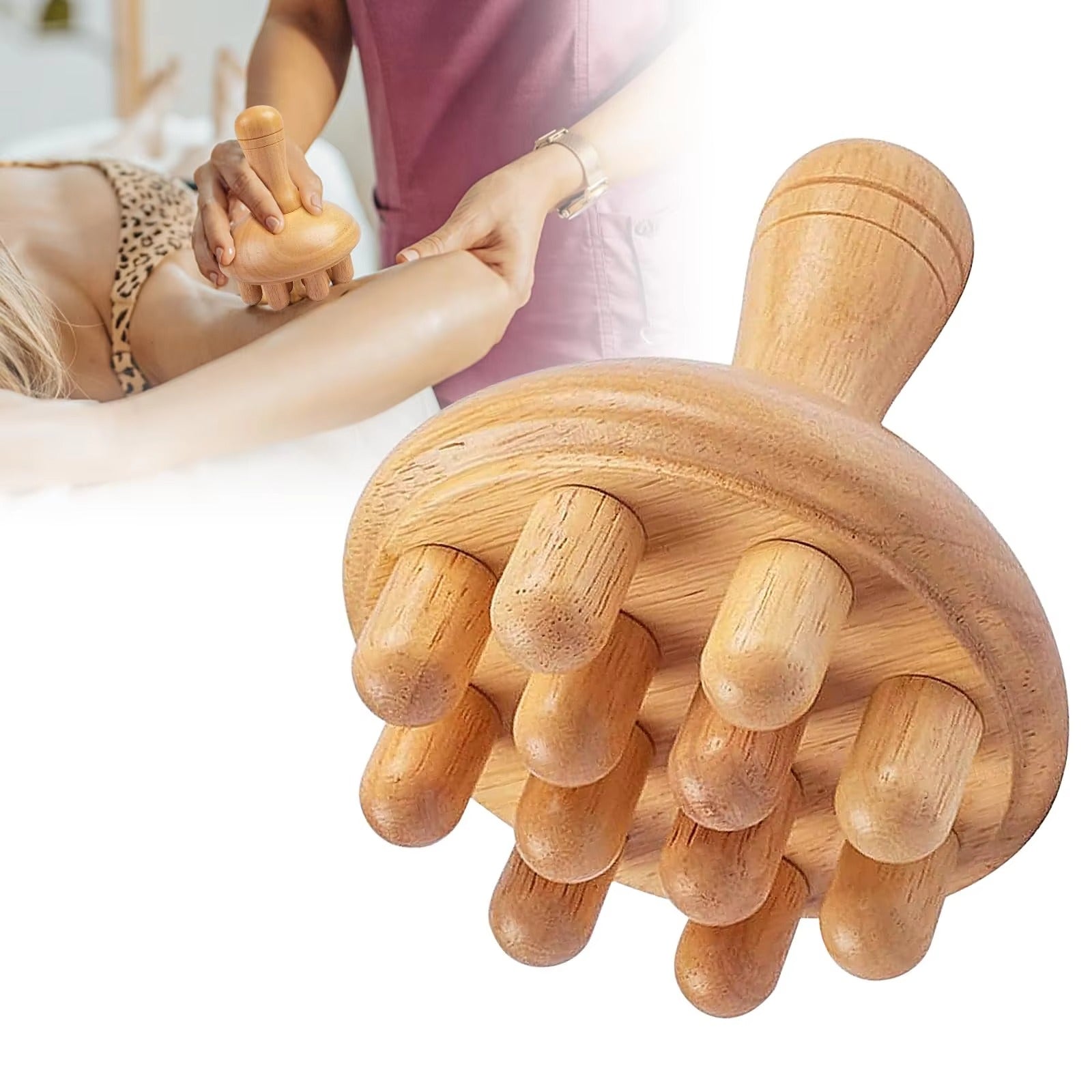 Shiva™ Wooden Mushroom Massage Tool