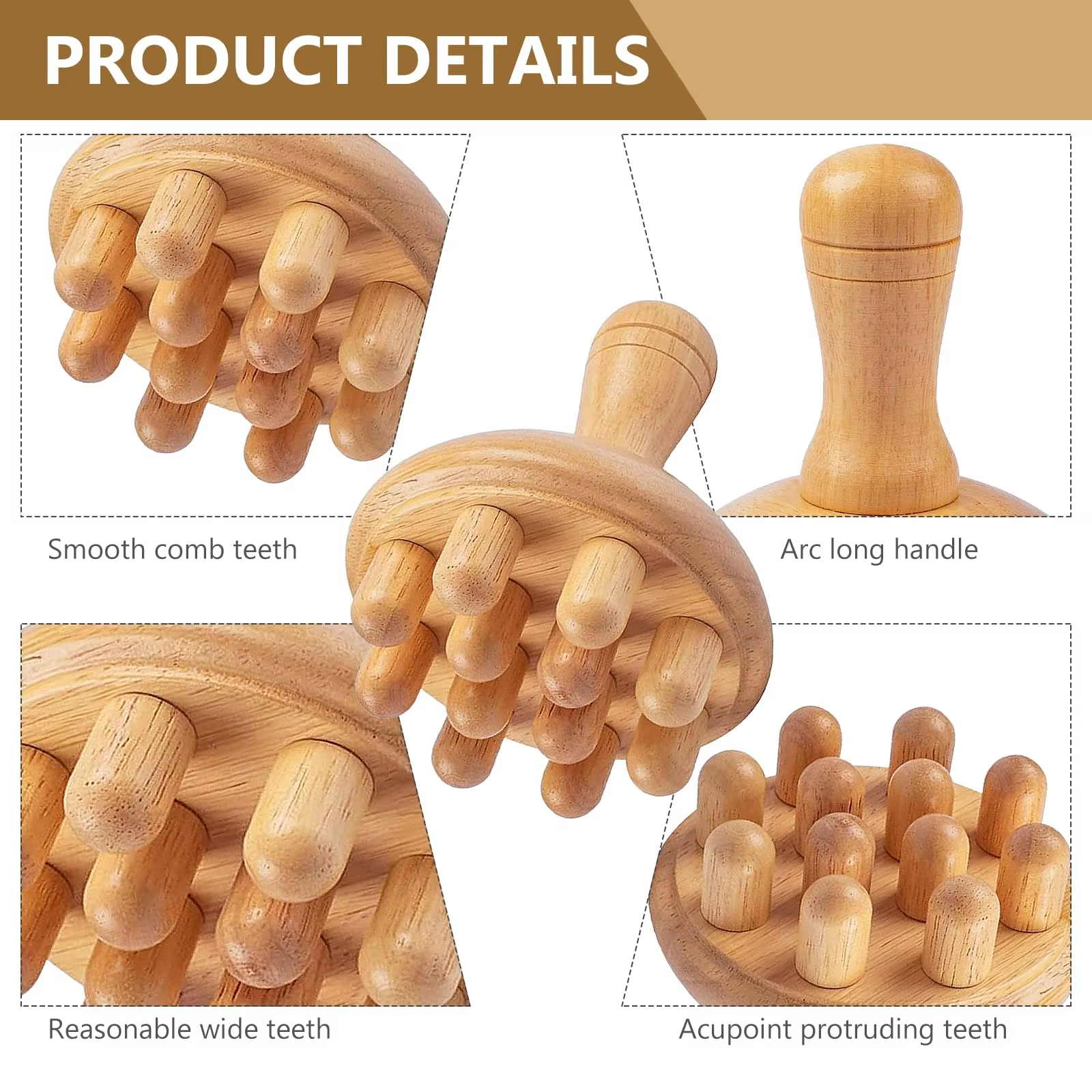 Shiva™ Wooden Mushroom Massage Tool