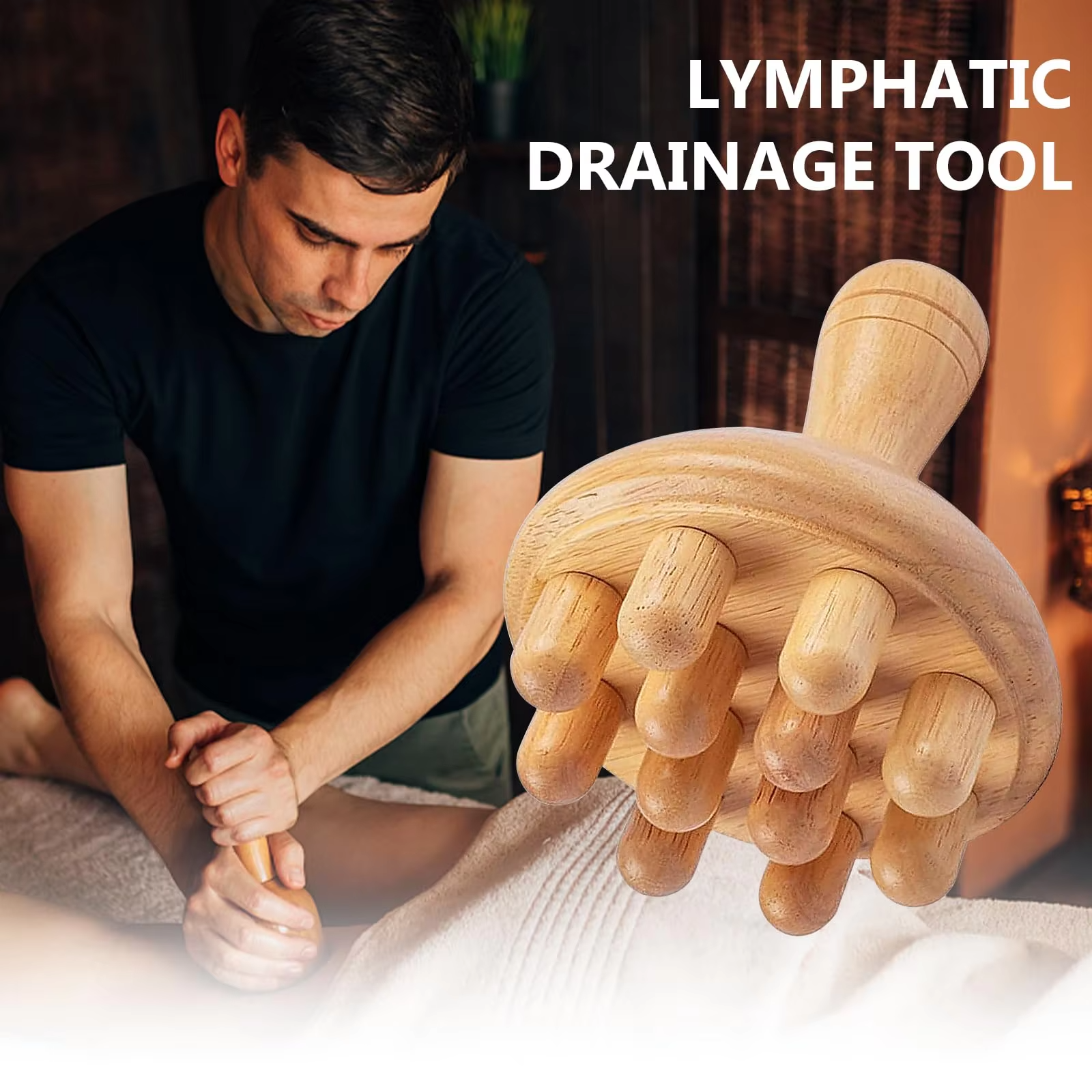 Shiva™ Wooden Mushroom Massage Tool